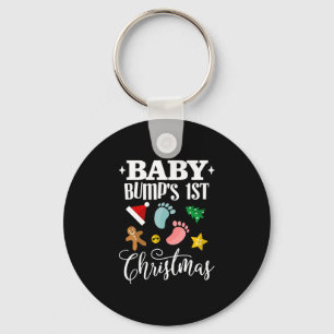 Baby Bumps Erste Weihnachtsmütterschaft Schlüsselanhänger