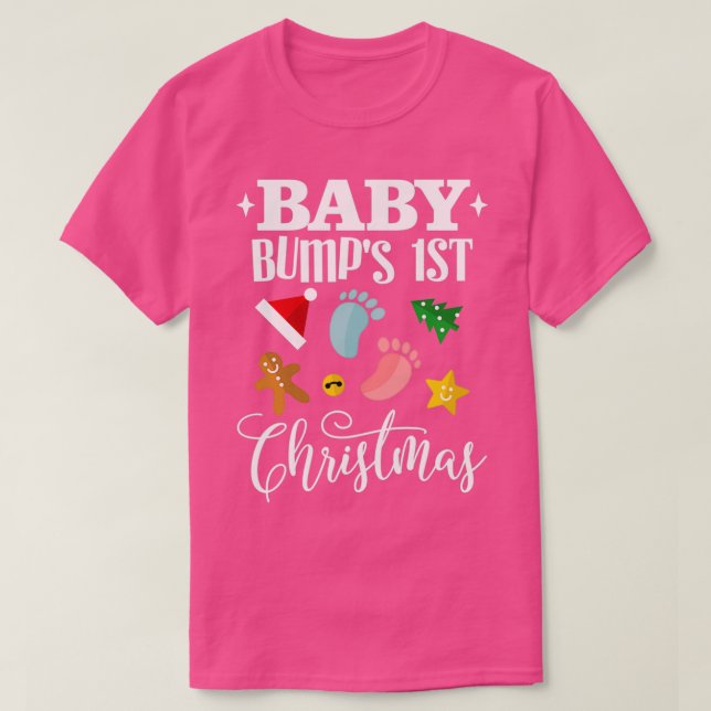 Baby Bumps Erste Weihnachtsmütterschaft T-Shirt (Design vorne)