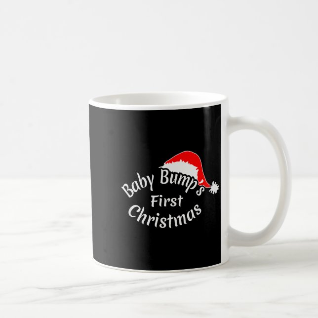Baby Bump's First Christmas, Pregnancy T Shirt  Kaffeetasse (Rechts)