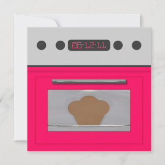 Baby Bun Rezept Einladung (pink)