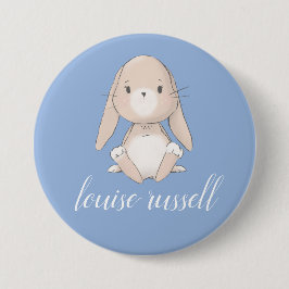 baby bunny baby shower button