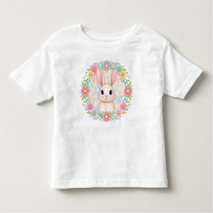 Baby Bunny im Blumenkranz-T - Shirt