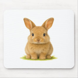 Baby Bunny im Gras Mousepad