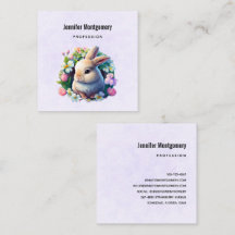 Baby Bunny in farbenfrohen Frühlingsblumen