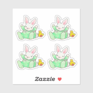 Baby Bunny mit Kick Sticker
