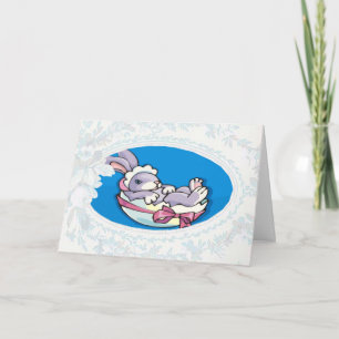 Baby Bunny Oaster Card Feiertagskarte