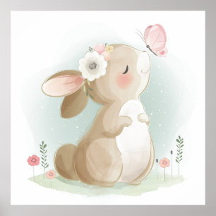 Baby bunny  poster