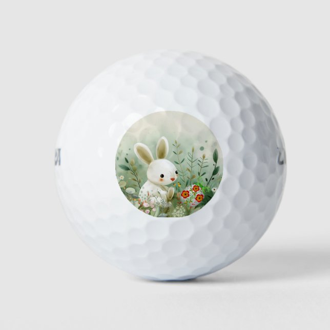 BABY BUNNY UND EASTER EGG GOLFBALL (Vorderseite)