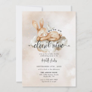 Baby Bunny   Watercolor Baby Shower Einladungen