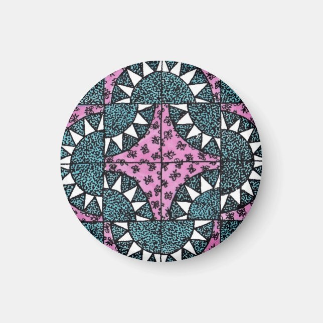 Baby Bunting Quilt Design Magnet (Vorne)