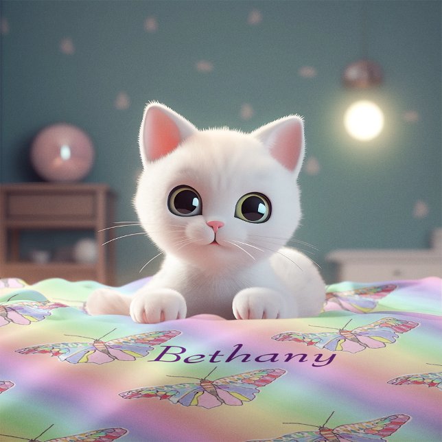 Baby Butterflies Fleecedecke (Von Creator hochgeladen)