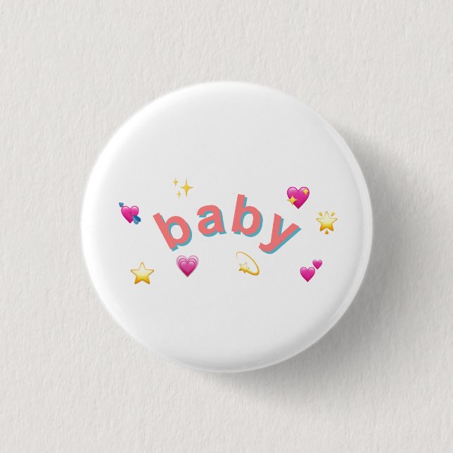 Baby-Button-Abzeichen Button (Vorderseite)