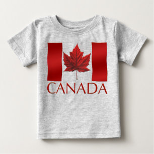 Baby Canada Flag Souvenir Bio One-Piece T-shirt