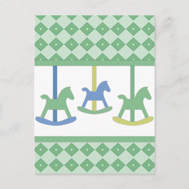 Baby Carousel Collection Postkarte (Vorderseite)