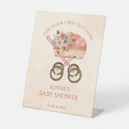 Baby Carriage Anpassbare Schild Babydusche