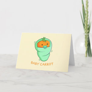 Baby Carrot Pun Karte