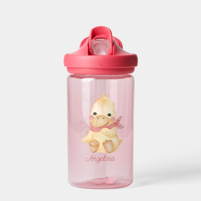 Baby Cartoon Duck Personalisiert Trinkflasche (Vorne)