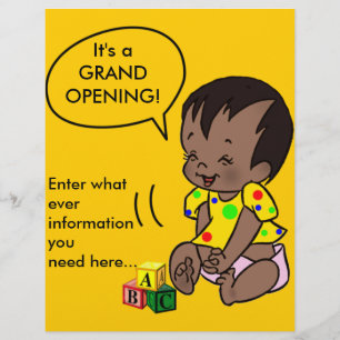 Baby-Cartoon zum Personalisieren - Flyer