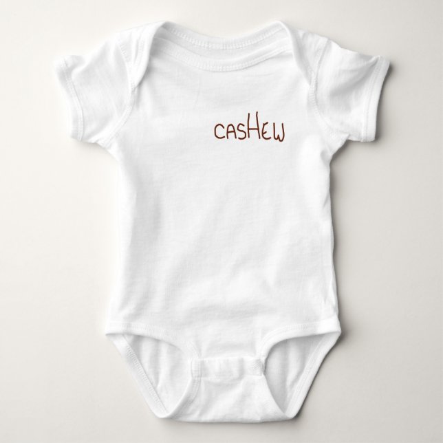 Baby-Cashew-Bodysuit Baby Strampler (Vorderseite)