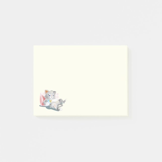 Baby Cat Funny Post It Notes Post-it Klebezettel (Vorderseite)