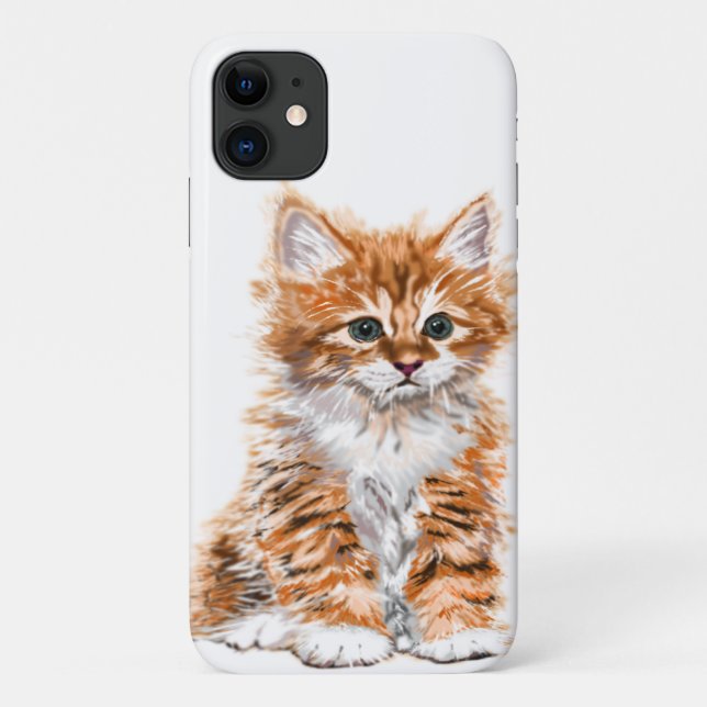 Baby Cat iPhone Case - Farben auswählen (Rückseite)