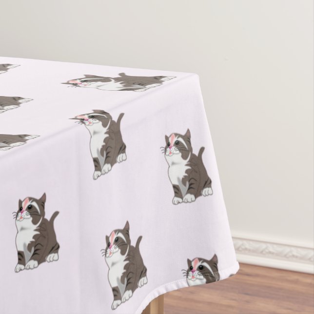 Baby Cat Tablecloth - Anpassbar Tischdecke (Beispiel)