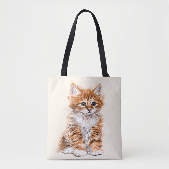 Baby Cat Tote Bag - Farbe auswählen (Vorderseite)