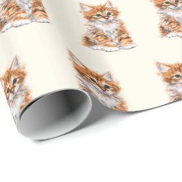 Baby Cat Wrapping Paper Geschenkpapier