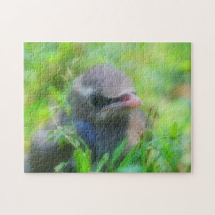 Baby Cedar Waxwing Fledgling Bird Nature Puzzle