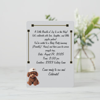 Baby Celebration & Announcement Invitation Einladung