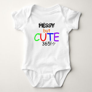 Baby chaotisch aber süßer Humor Strampler
