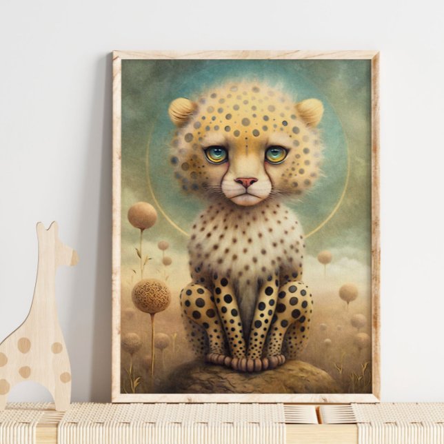 Baby Cheetah Gender Neutral | Cheetah Wall Print Poster (Von Creator hochgeladen)