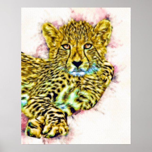 Baby Cheetah Poster (Vorne)
