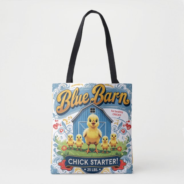 Baby Chick Blue Barn füttre Sack (Vorderseite)