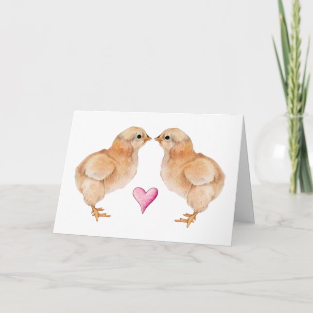 Baby Chick Liebe Card Karte (Vorderseite)