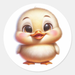 Baby Chick Runder Aufkleber
