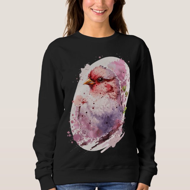 Baby Chicken Chick Cherry Blossom Japanese Farm An Sweatshirt (Vorderseite)