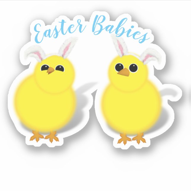 Baby Chicks Easter Aufkleber (Vorderseite)