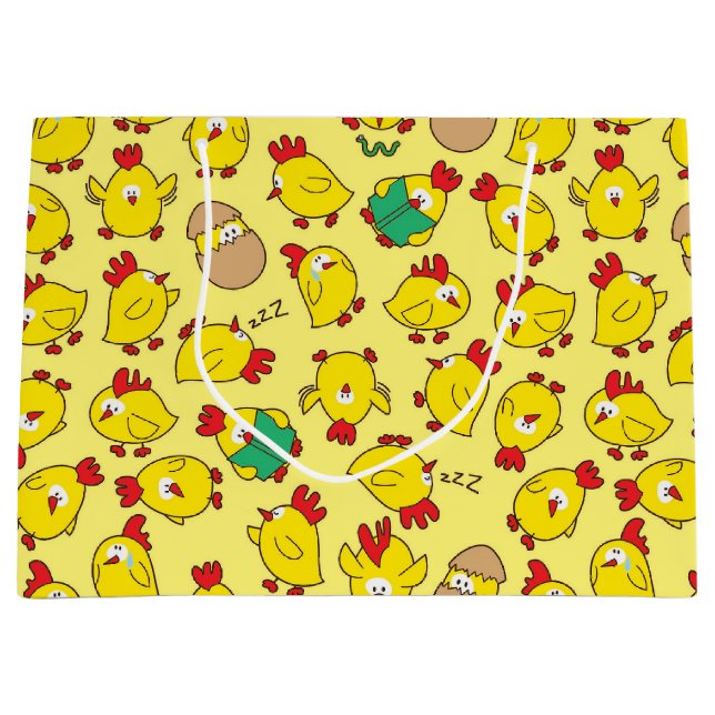 Baby Chicks Geschenktasche Große Geschenktüte (Vorderseite)