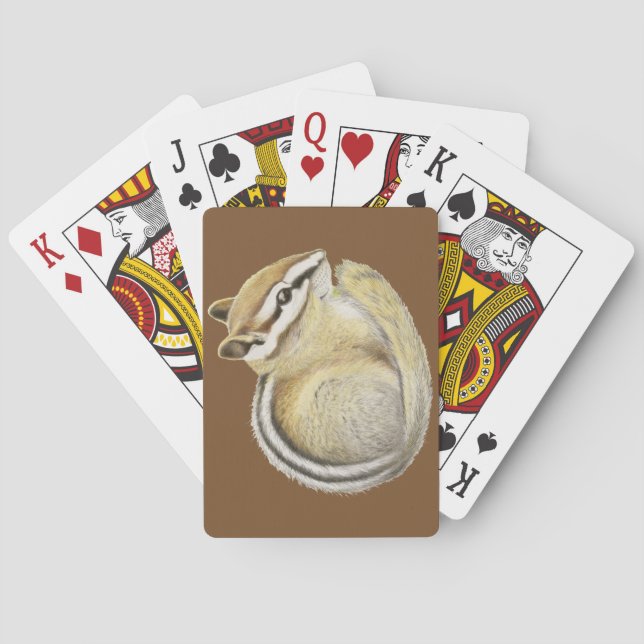 Baby Chipmunk Bicycle Playing Cards Spielkarten (Rückseite)