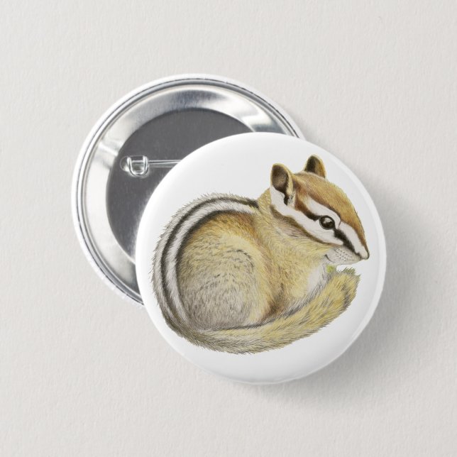 Baby Chipmunk Button (Vorne & Hinten)