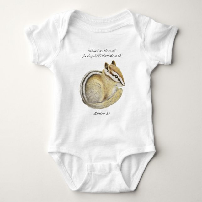Baby Chipmunk gesegnet sind die Meek Strampler (Vorderseite)