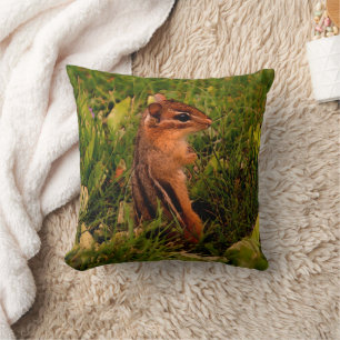 Baby Chipmunk Nature Art Kissen