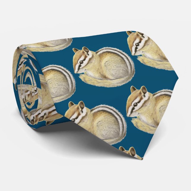 Baby Chipmunk Neck Tie Krawatte (Gerollt)