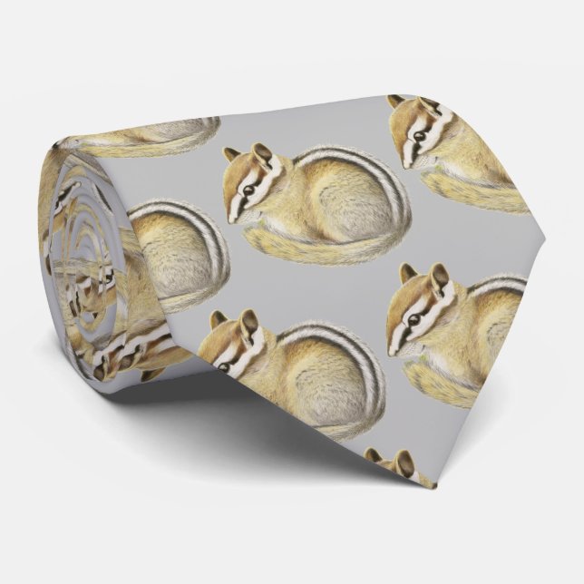 Baby Chipmunk Neck Tie Krawatte (Gerollt)