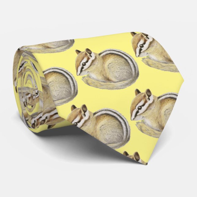 Baby Chipmunk Neck Tie Krawatte (Gerollt)