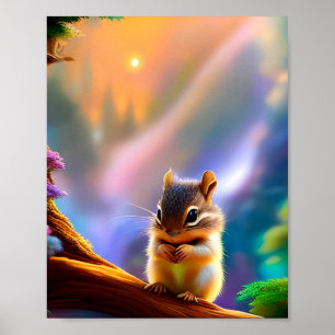 Baby Chipmunk Poster