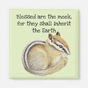 Baby Chipmunk Sessed Meek Magnet