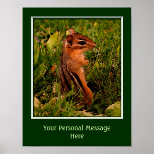 Baby Chipmunk Tierkunst kreieren Sie Ihre eigene Poster