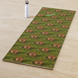 Baby Chipmunks Animal Nature Art Yogamatte